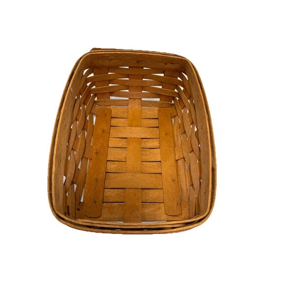 1993 Longaberger Success Start Paper Basket w/Protector 7.5"L x 5.5"W x 3.5"H - Picture 2 of 3